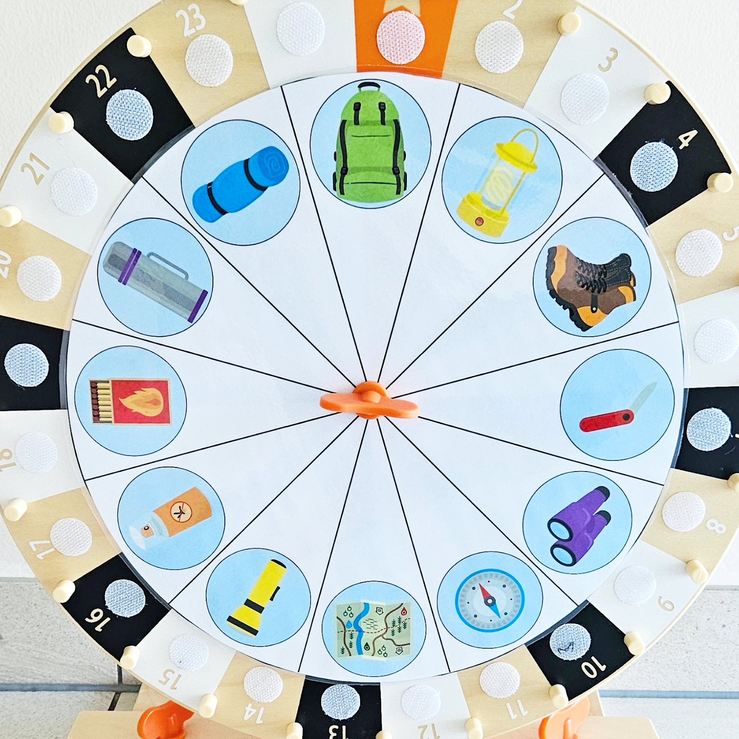 Camping et je prends avec moi