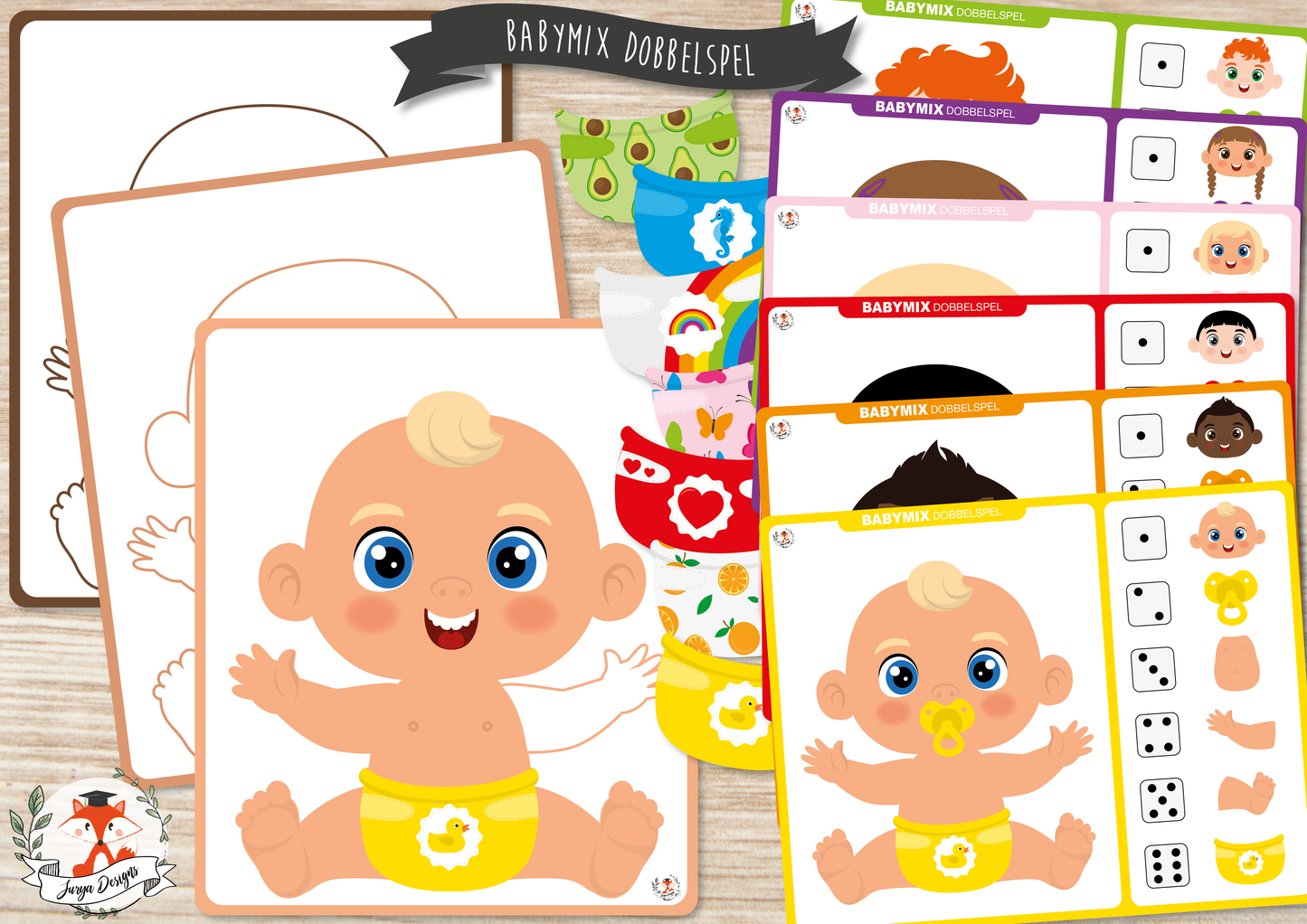 Bébés Mélangés Jeu de Dés