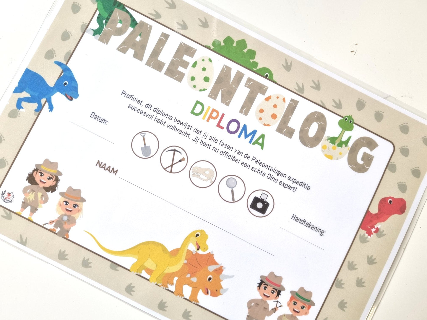 Diplôme de paléontologue