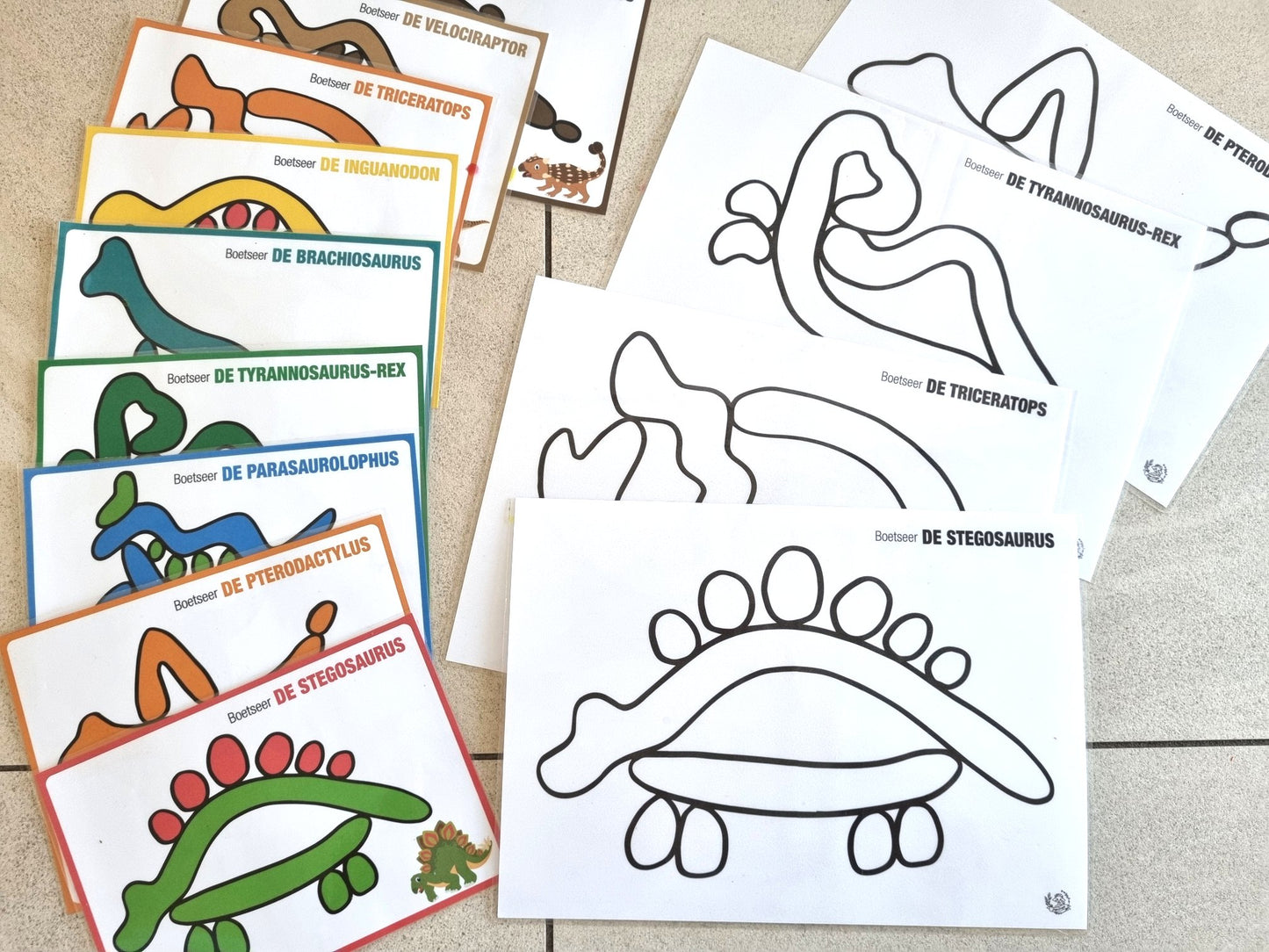 Plasticine Kaarten: Dino's