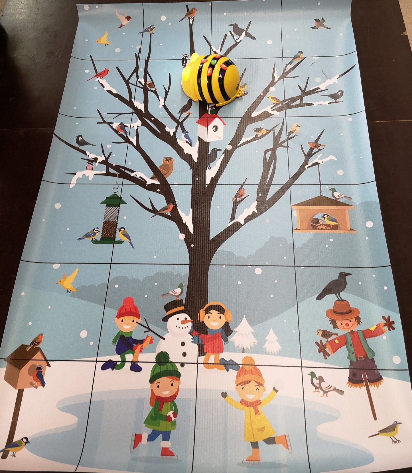 B-Bot Mat Vogels in de Winter - Juf Surya Designs