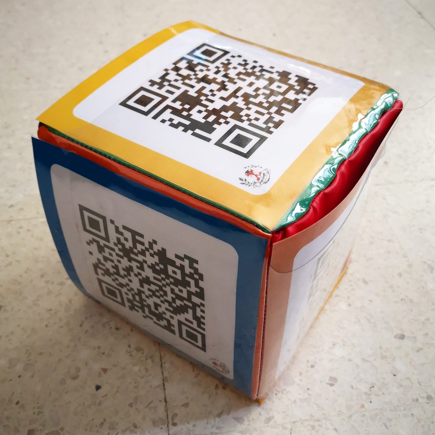 Dobbel QR Kaarten Safari Dieren