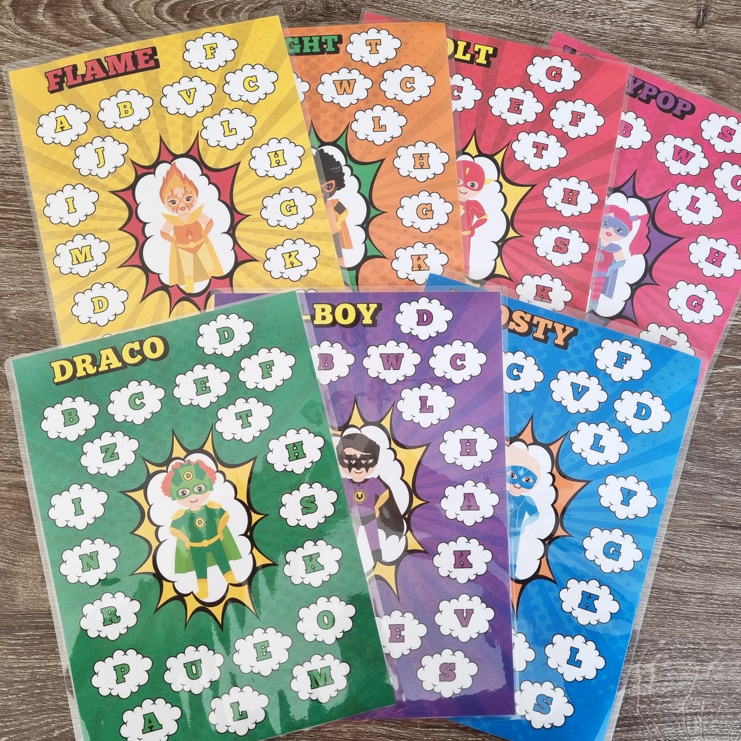 Superhero Letter Game