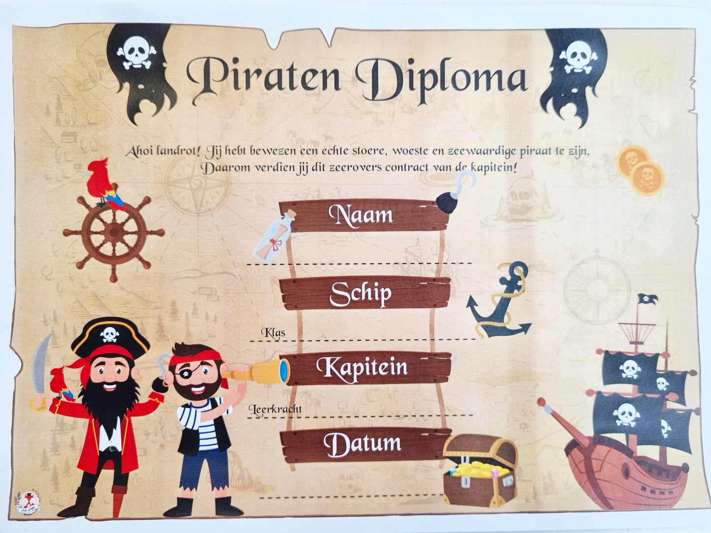 Diplôme de pirate