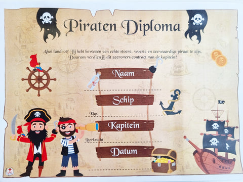 Diplôme de pirate