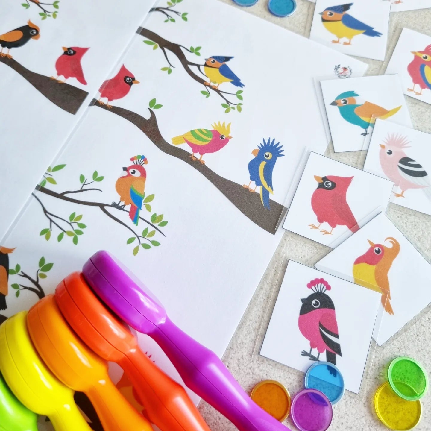 Opvrolijk Vogeltjes Bingo