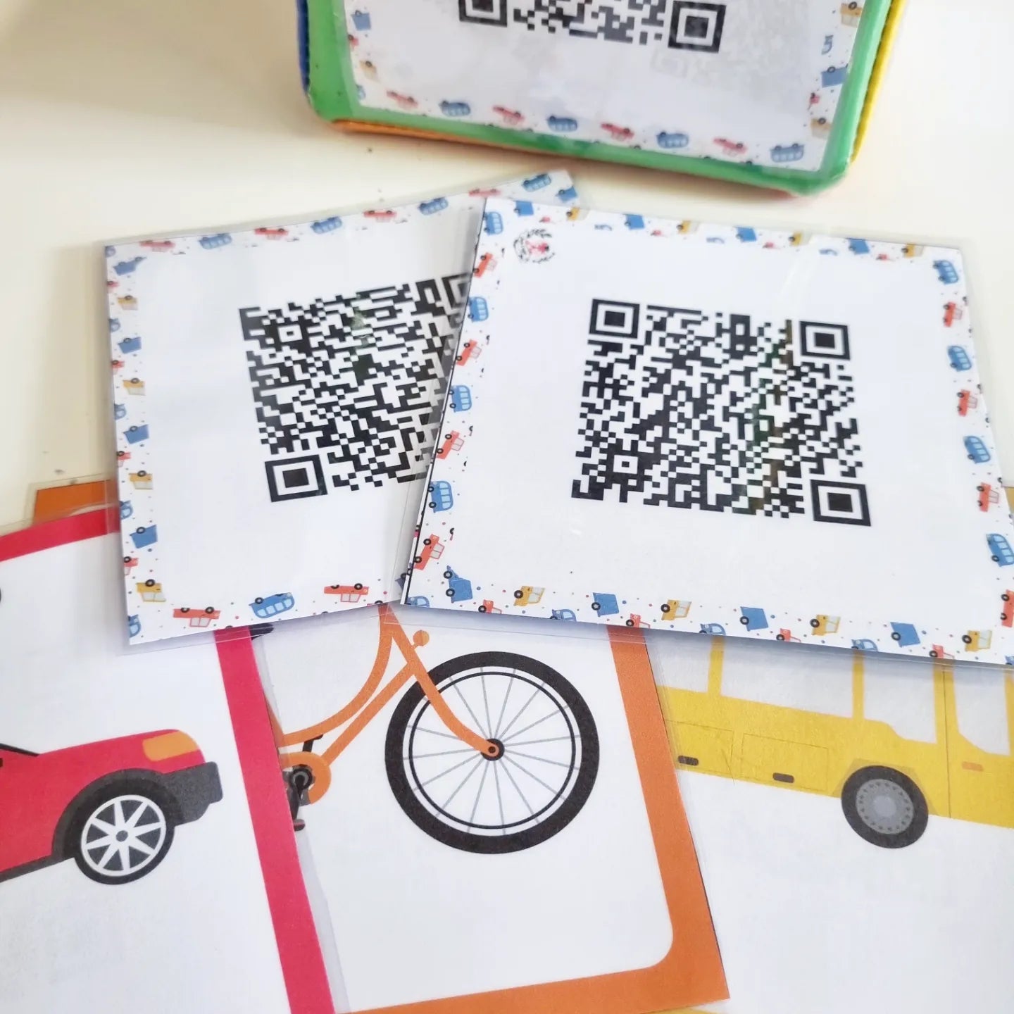 Dice QR Cards: Vehicles