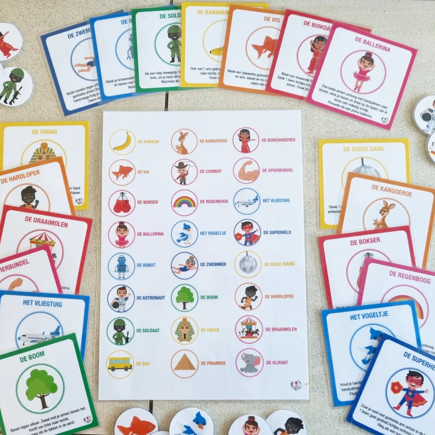 Mouvements de danse (uniquement néerlandais)