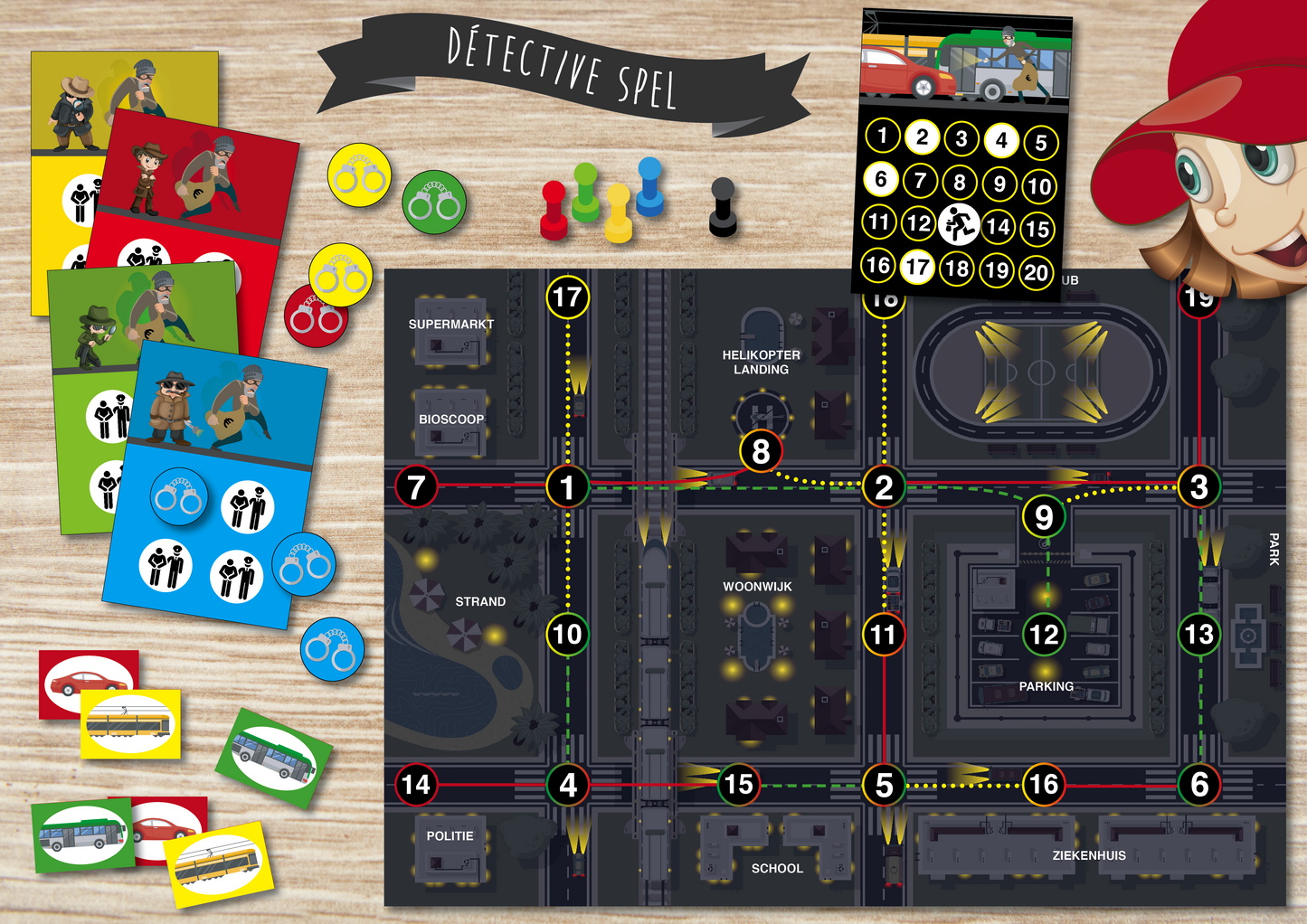 Détective Spel - Juf Surya Designs