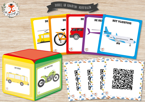 Dice QR Cards: Vehicles