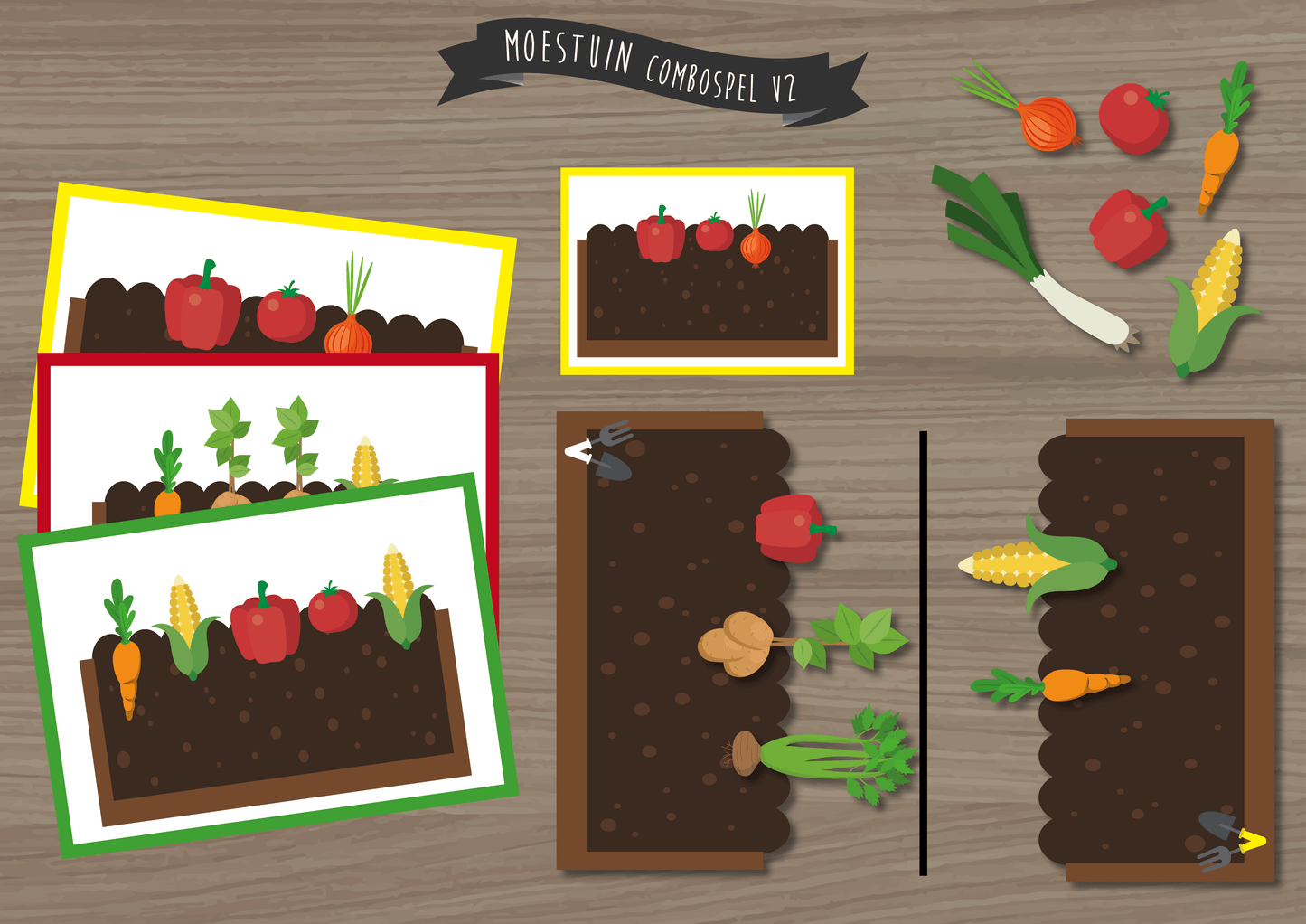 Moestuin Combo Spel Versie 1&2 - Juf Surya Designs