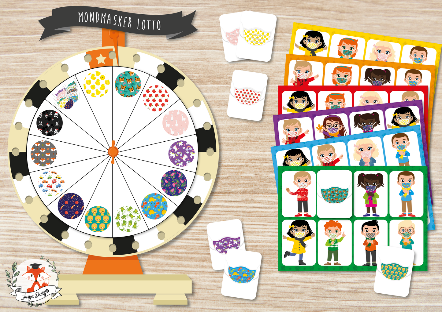 Mondmasker Lotto - Juf Surya Designs