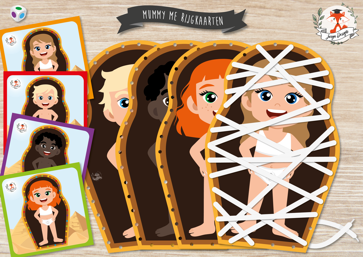 Mummy Me Rijgkaarten - Juf Surya Designs