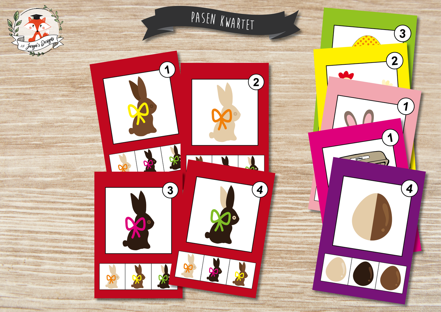 Pasen Kwartet - Juf Surya Designs