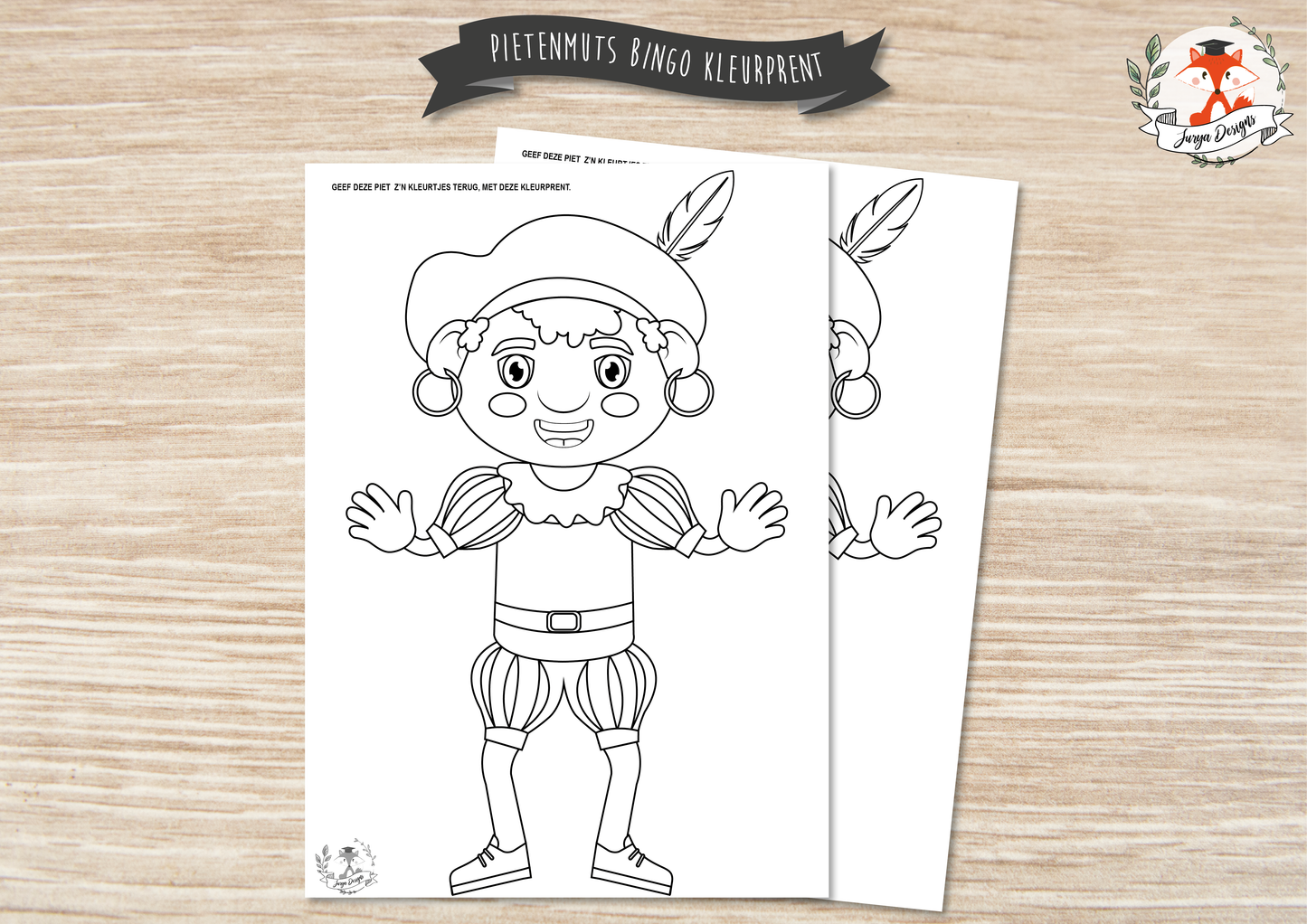 Pietenmuts Bingo Set - Juf Surya Designs