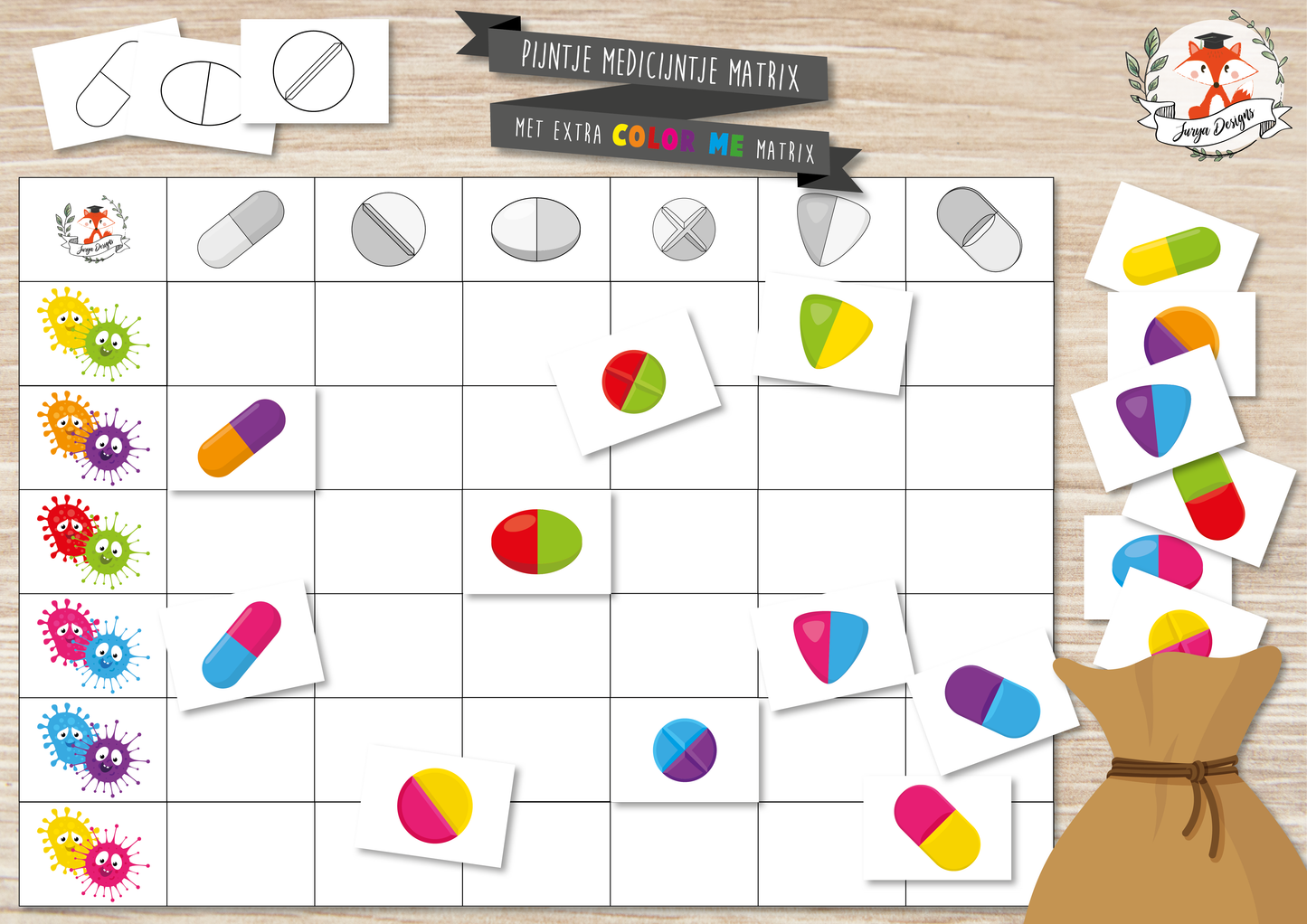 Pijntje Medicijntje Matrix - Juf Surya Designs