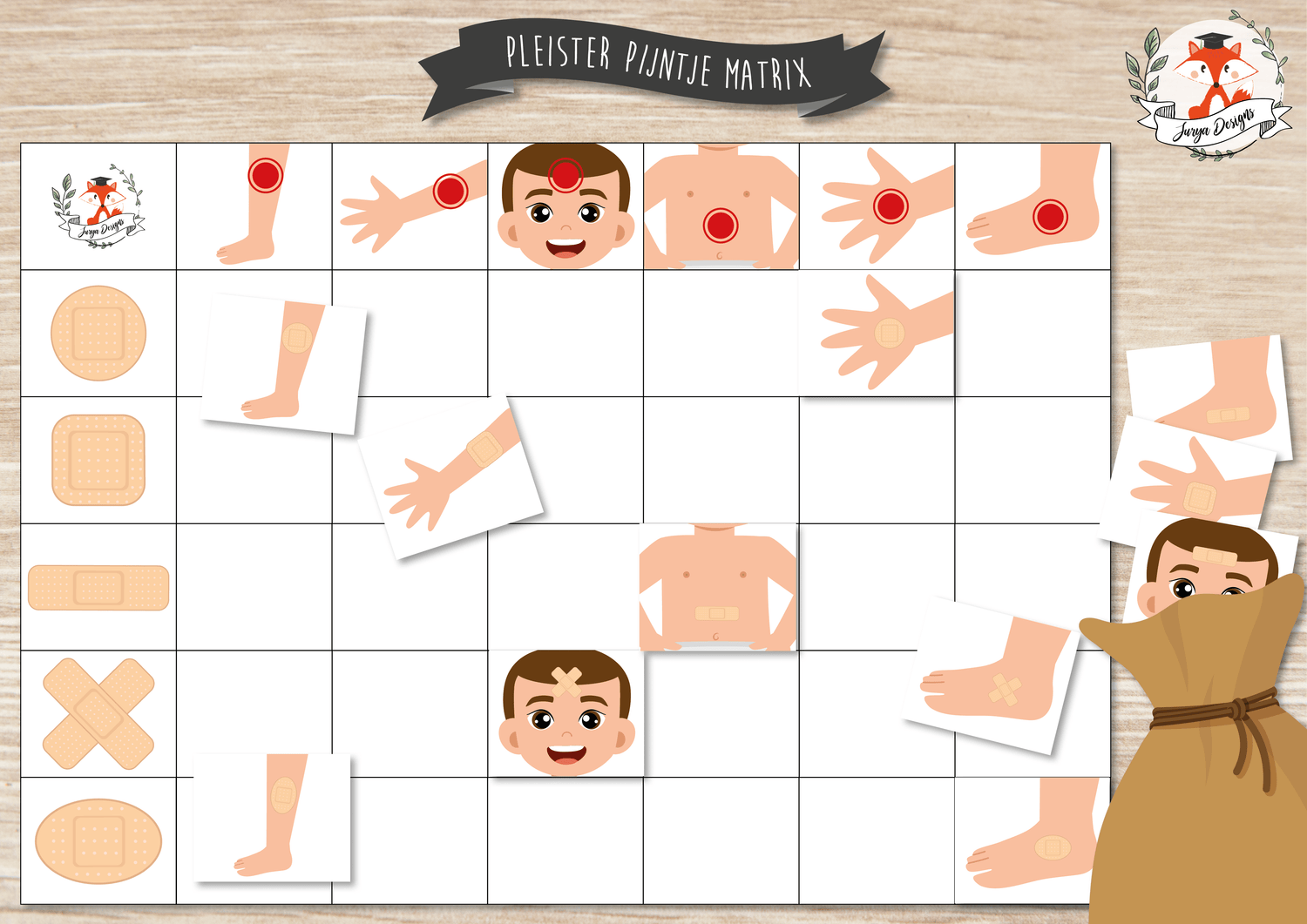 Pleister Pijntje Matrix - Juf Surya Designs