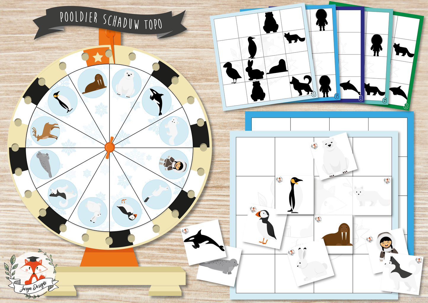 Topo de l'ombre des animaux arctiques