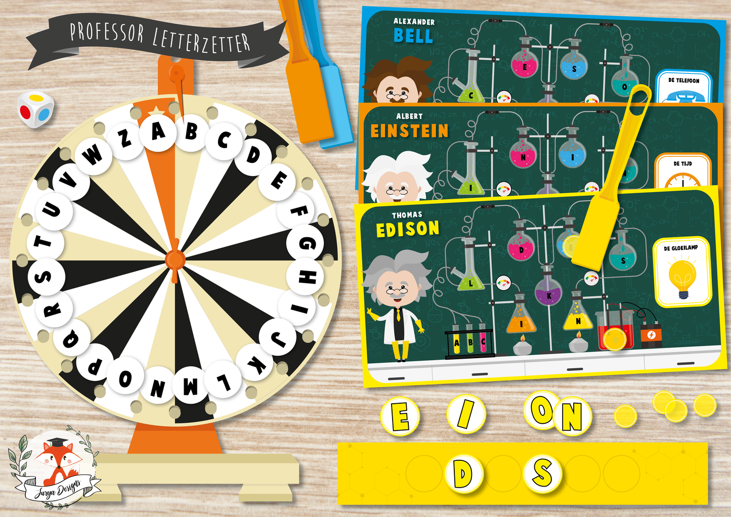 Professor Letterzetter - Juf Surya Designs