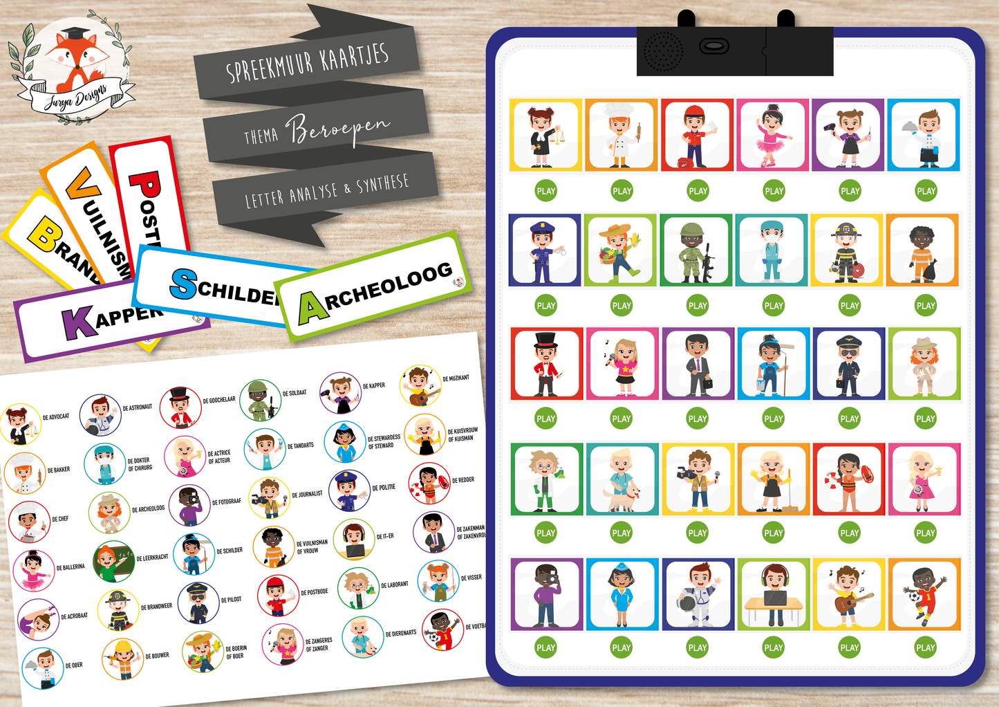 Speaking Wall: Professions