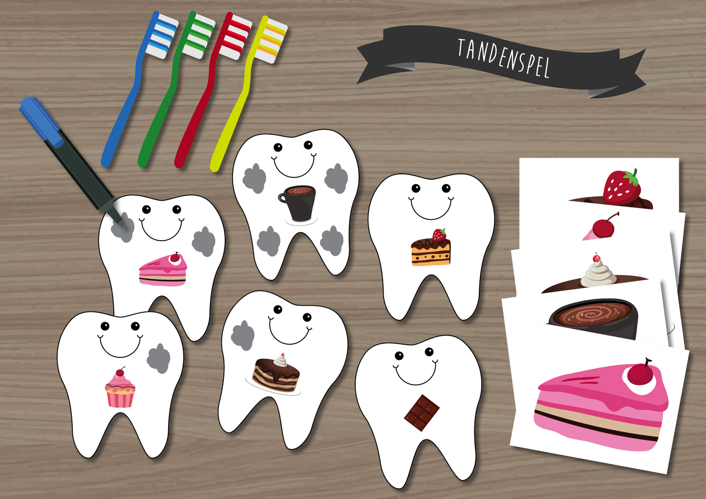 Tandenspel - Juf Surya Designs