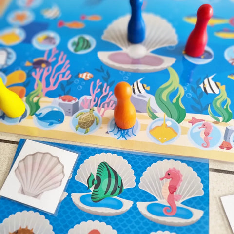 Sea Animals Lotto Board Game