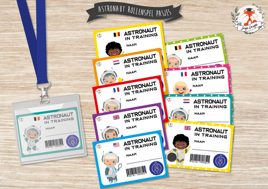 Astronaut Rollenspel Pasjes