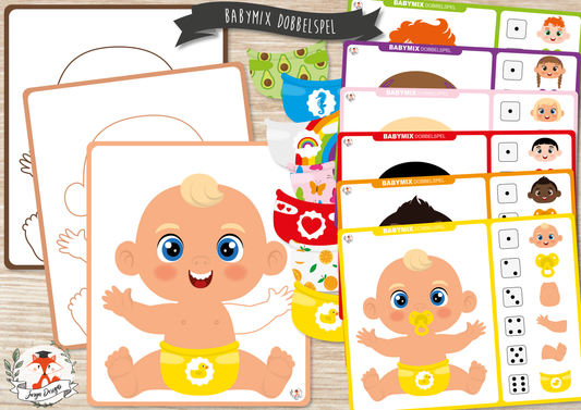 Bébés Mélangés Jeu de Dés