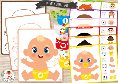 Bébés Mélangés Jeu de Dés