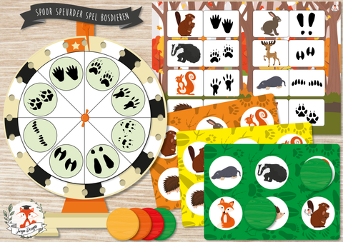 Track Tracker Game Forest Animals