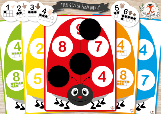 Spot the Ten Ladybug