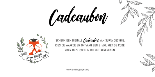 Cadeaubon Surya Designs - Juf Surya Designs