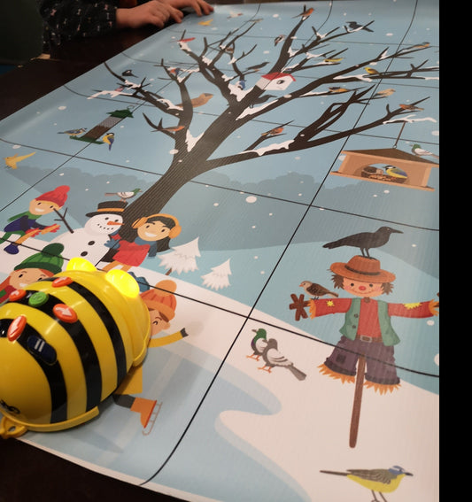 B-Bot Mat Vogels in de Winter - Juf Surya Designs