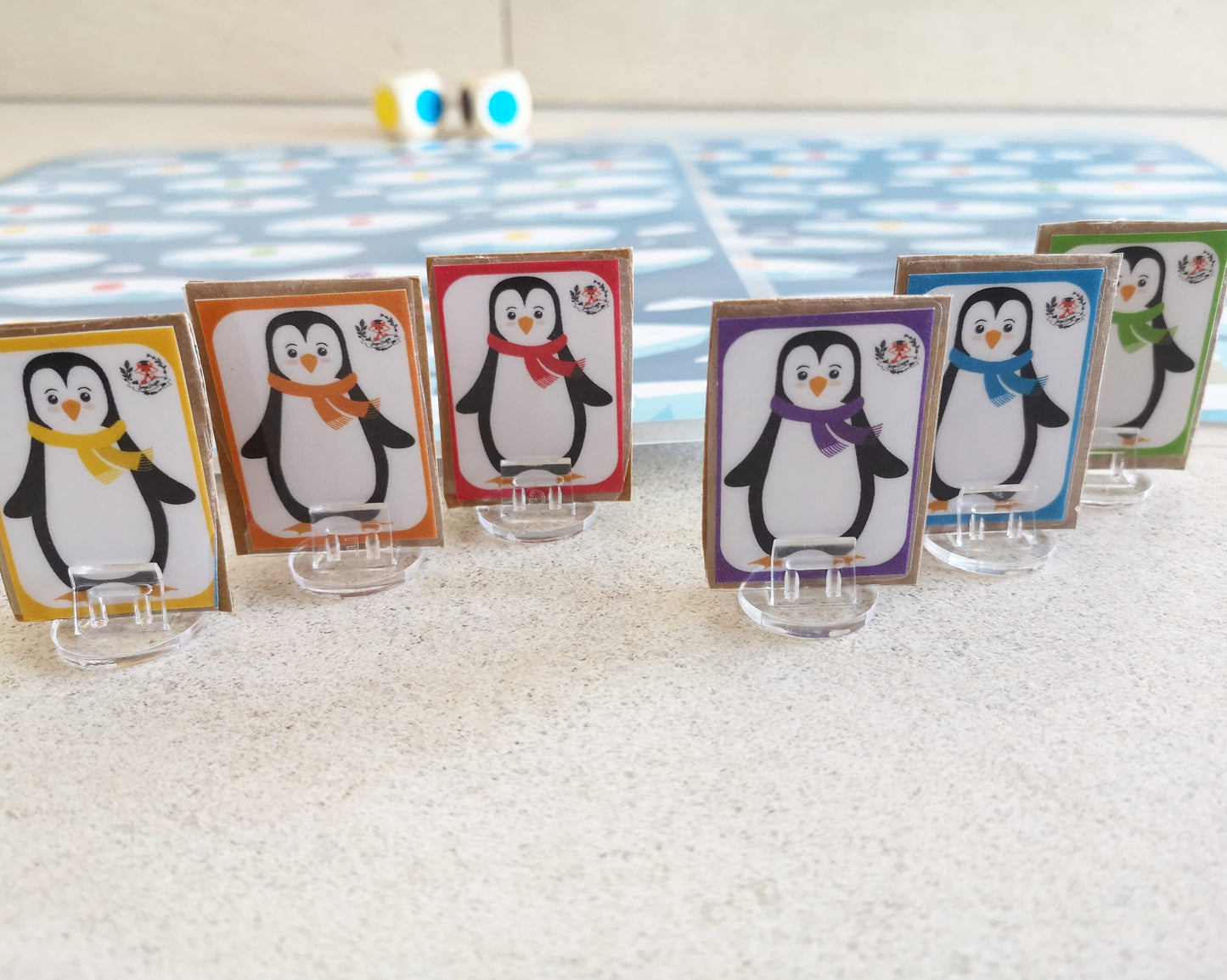 Course de trémies de pingouins