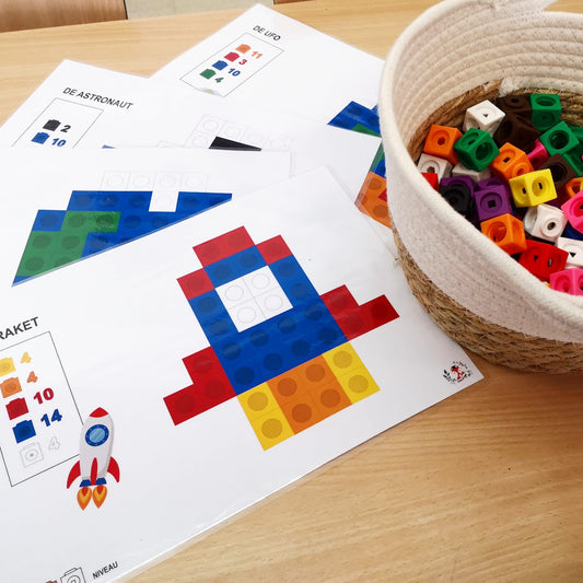 Linking Cubes Bouwkaarten Ruimte