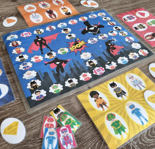 Superhelden Lotto Bordspel