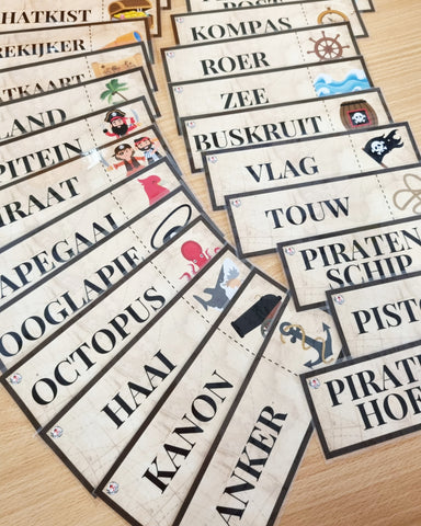 Woordkaarten : Piraten