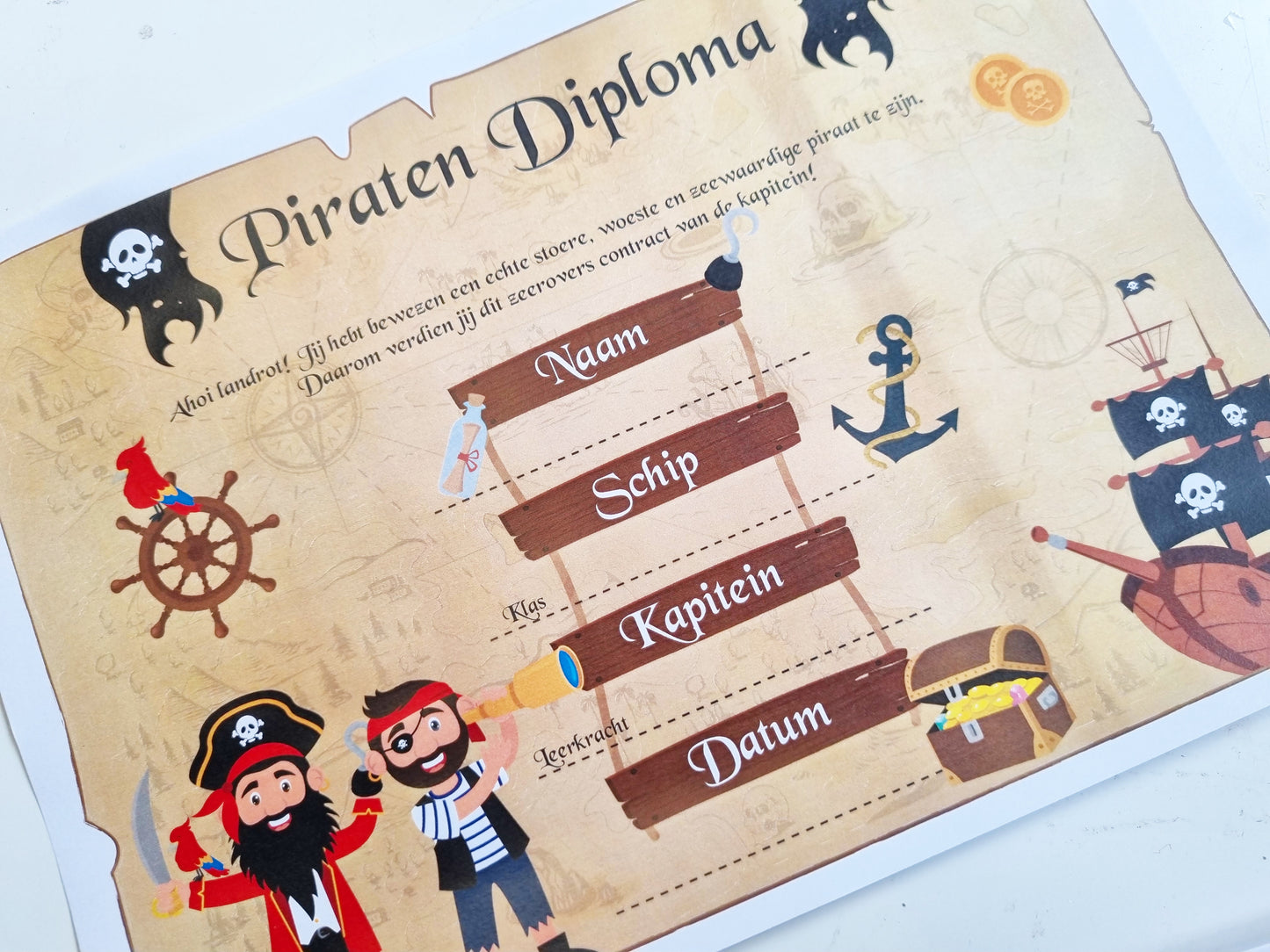 Diplôme de pirate