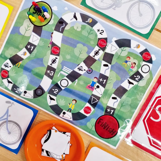 Jeu de plateau de vélo