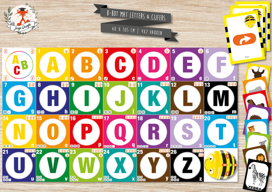 B-Bot Mat Letters & Cijfers - Juf Surya Designs