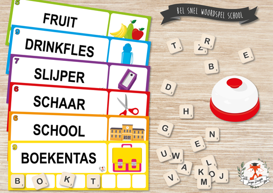 Fast Word Game: School
