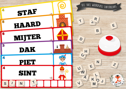 Bel Snel Woordspel: Sinterklaas