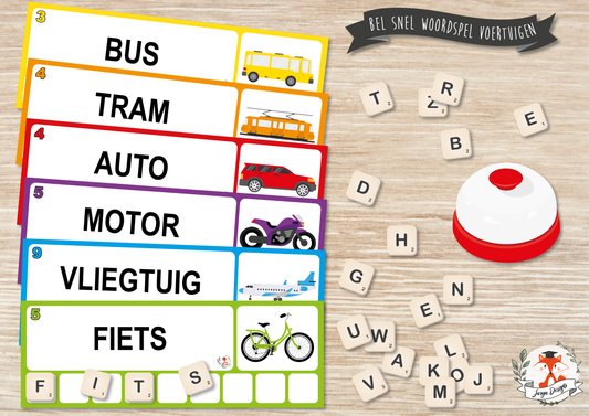 Appelez Le Jeu De Mots Rapide : Véhicules