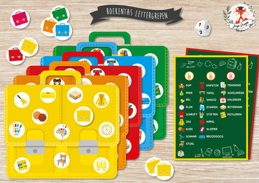 Boekentas Lettergrepen - Juf Surya Designs