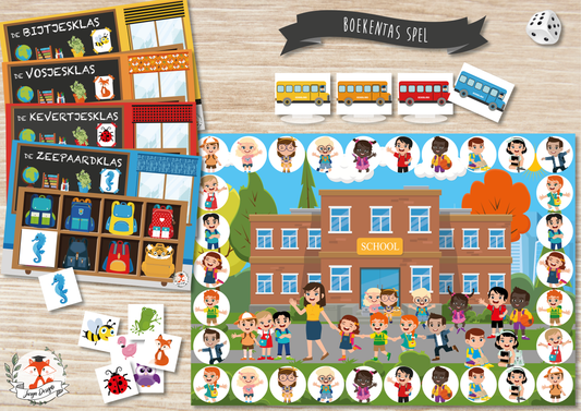 Boekentas Spel - Juf Surya Designs