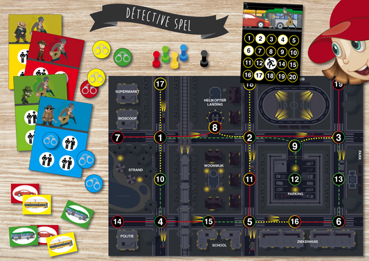Détective Spel - Juf Surya Designs