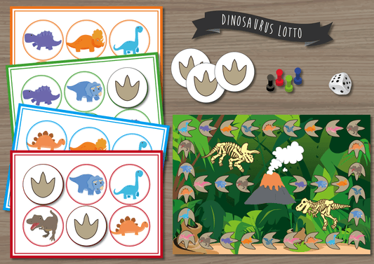 Dinosauriër Lotto - Juf Surya Designs