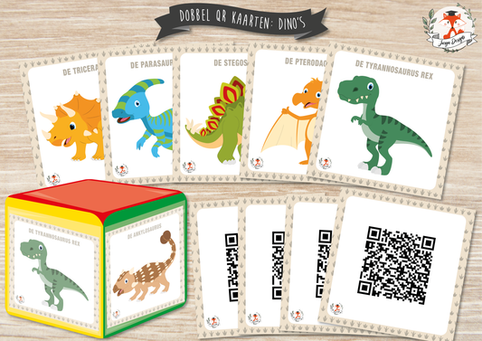 Dice QR Cards: Dinosaurs