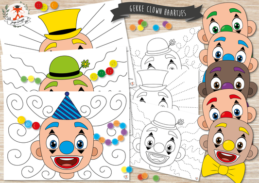 Gekke Clown Haartjes