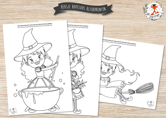 Heksje Hopeloos Verstop Memorie - Juf Surya Designs